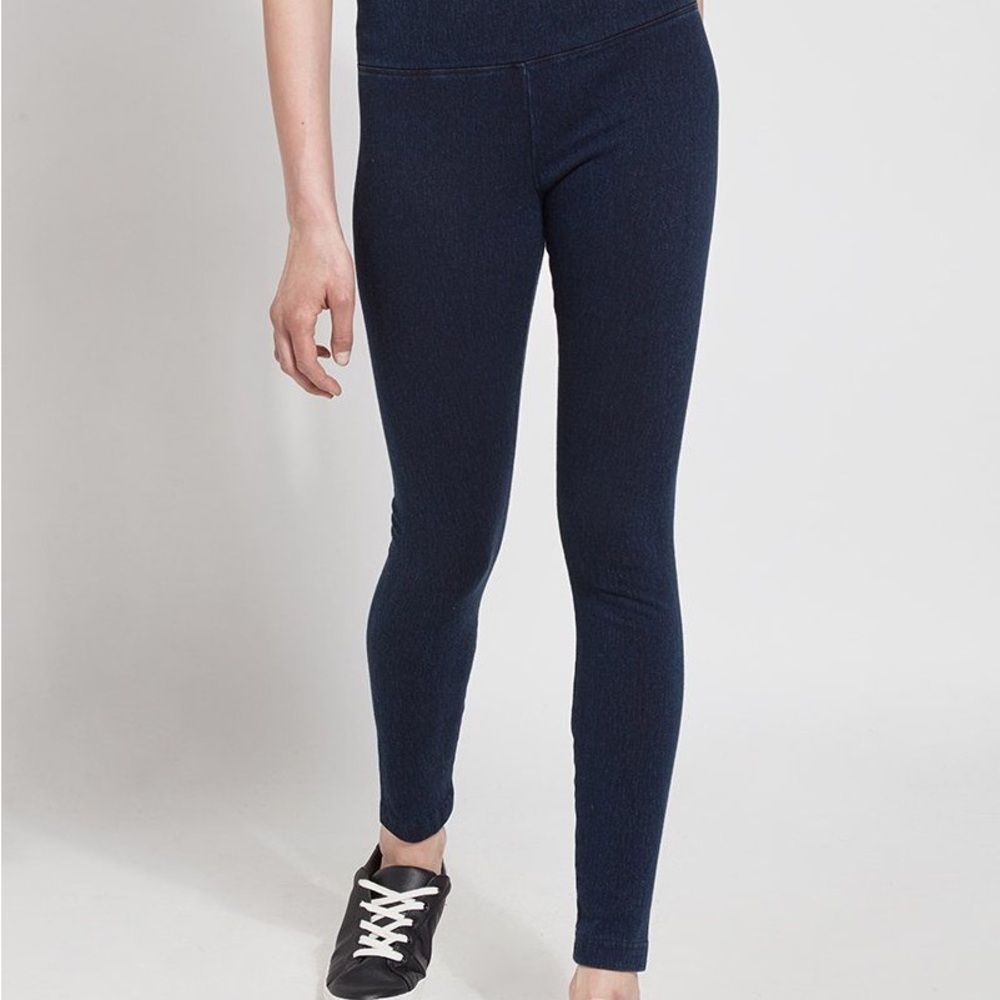 Lyssé Perfect Denim Capri Indigo Pull-On Stretch Jeans XL Excellent Condition